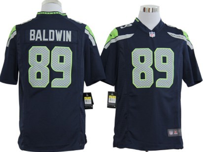 Nike Blue Game Jersey Seattle Seahawks 89 Doug Baldwin